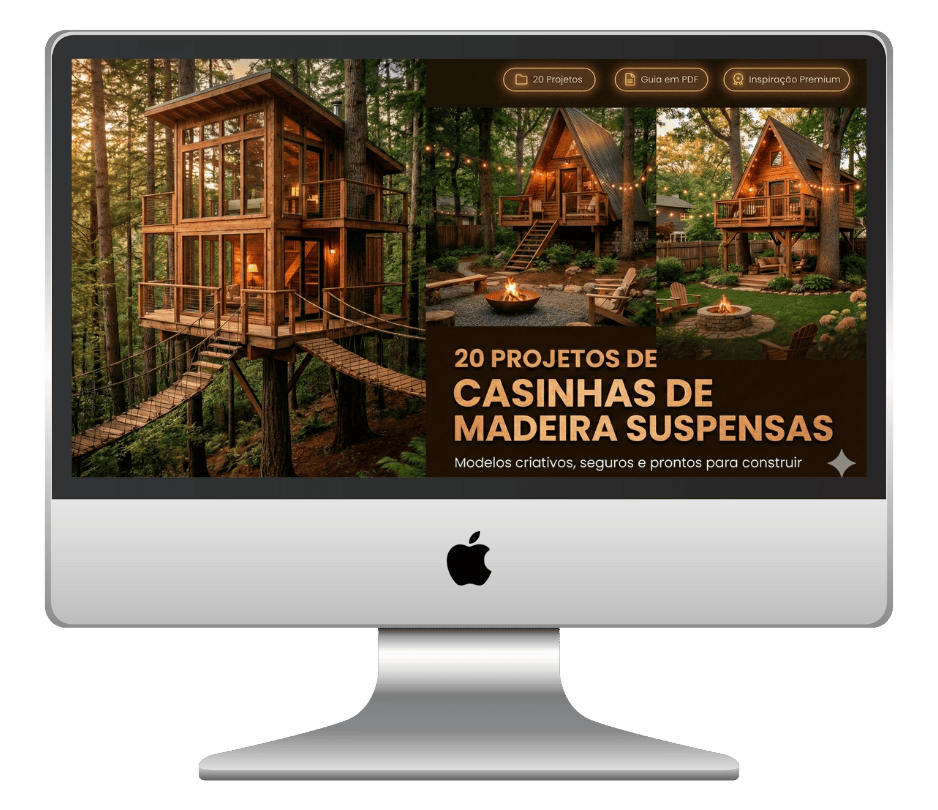 +20 Projetos de Casinhas de Madeira Suspensas